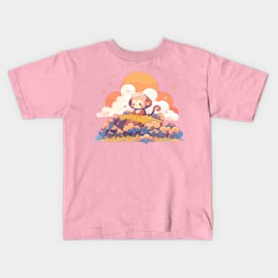 Adorable Hill Top Baby Monkey Kids T-Shirt